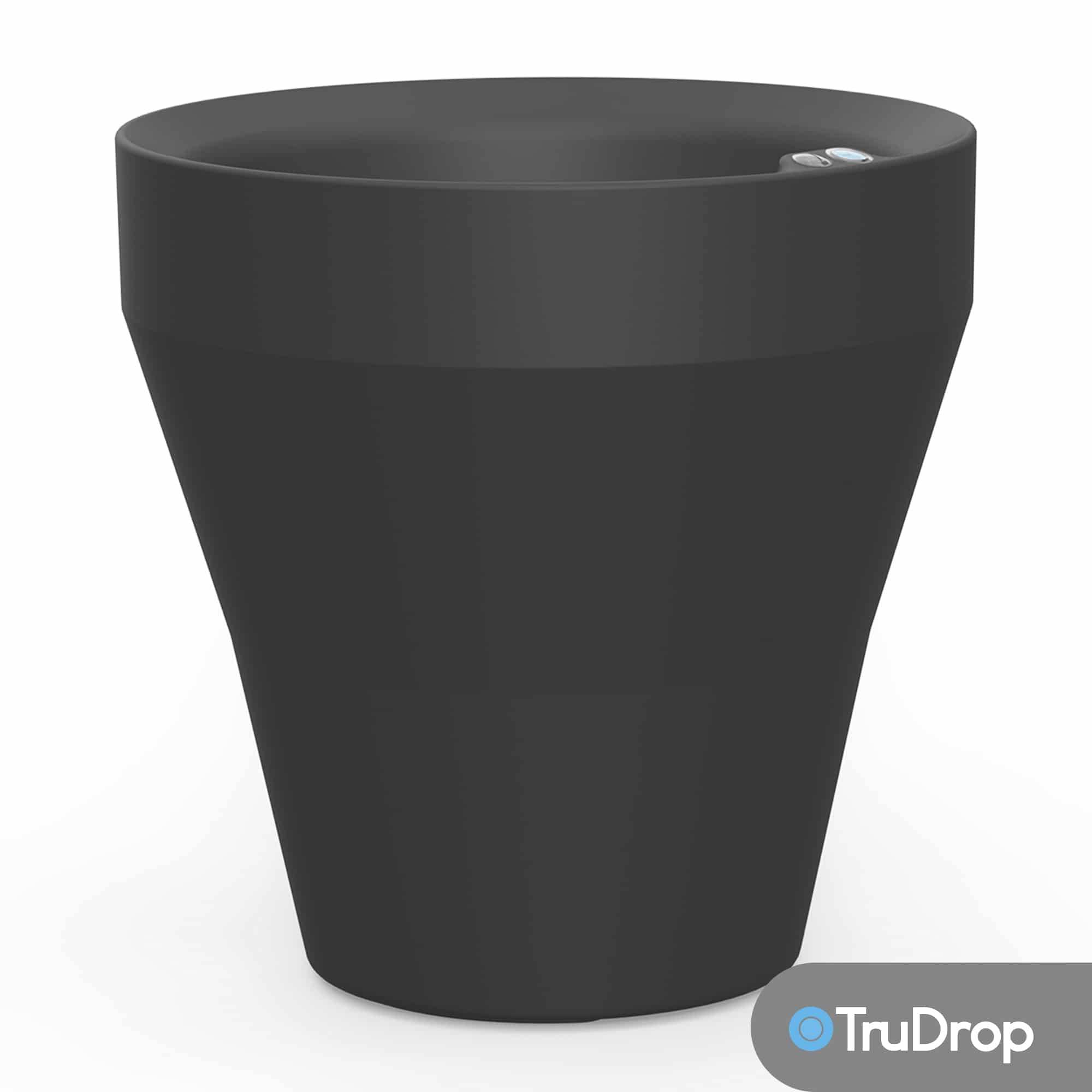 Crescent Garden - Pot rond noir Rim de 56 cm avec TruDrop One Crescent Garden - Image 1