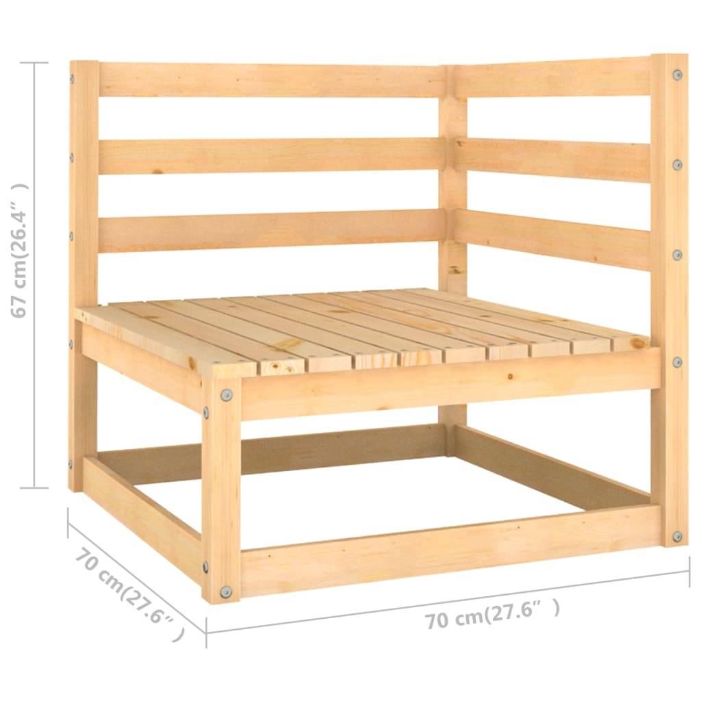 Helloshop26 - Salon de jardin meuble d'extérieur ensemble de mobilier 10 pièces avec coussins bois de pin massif - Image 7