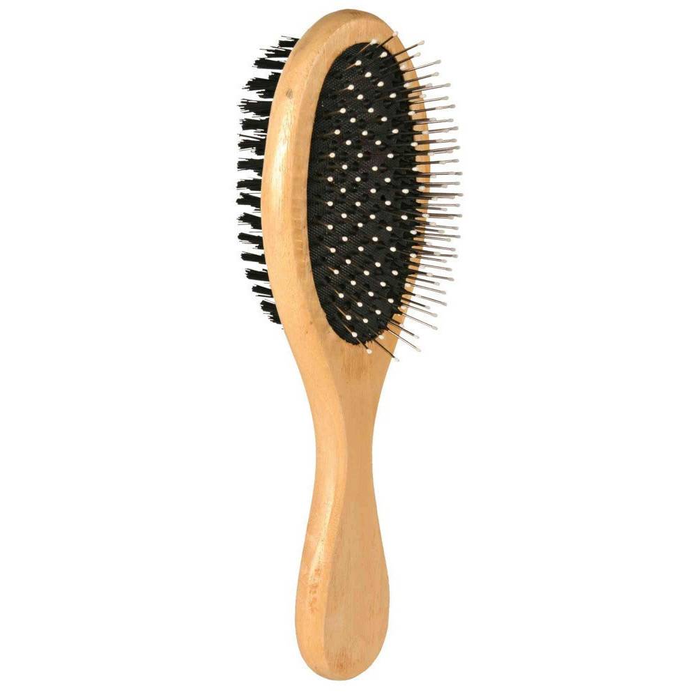 Trixie - Brosse double face bois 6 x 21 cm pour chat et chien - Image 1
