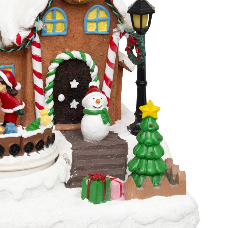 Village lumineux Père Noël bonhomme de neige train 11 LED musical et  ATMOSPHERA CREATEUR D'INTERIEUR - Image 10