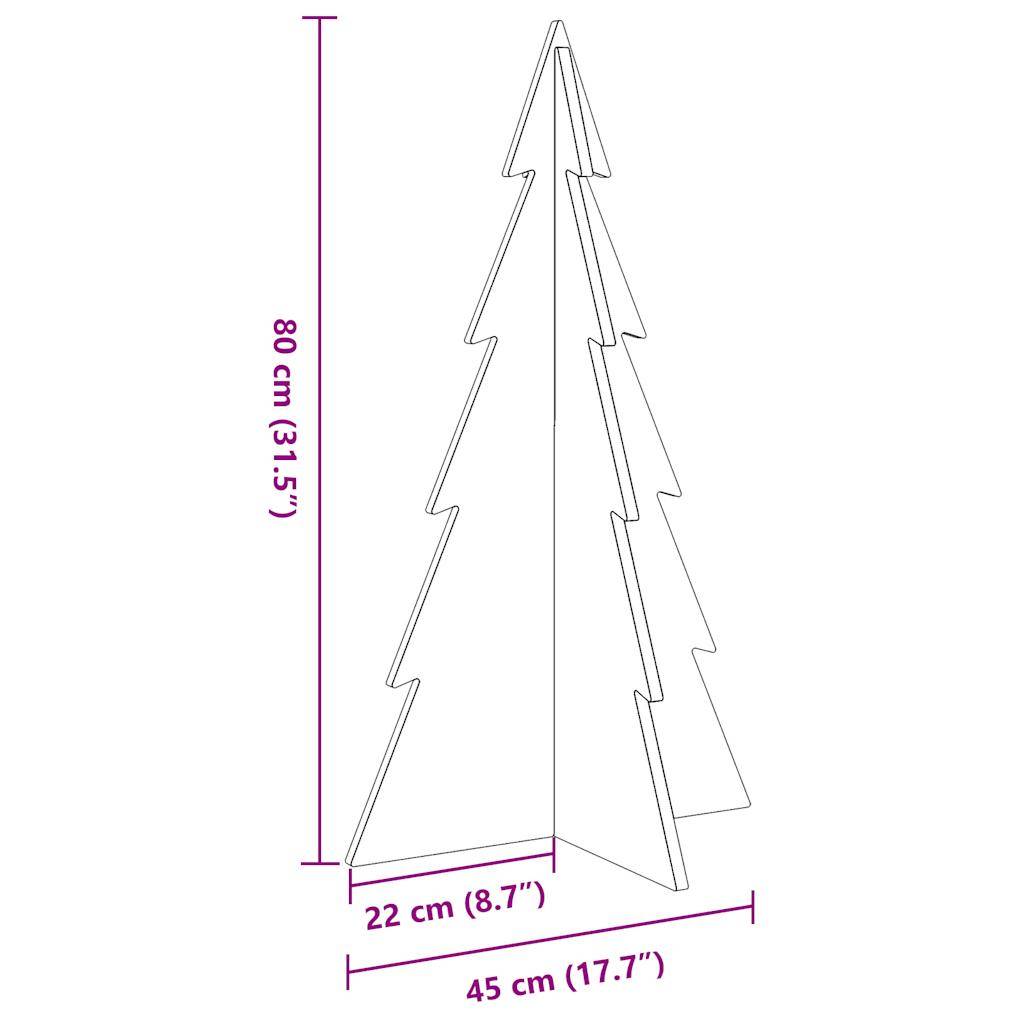 ComfortXL - Sapin de Noël en Bois Pin Massif Décoration Scandinave Intérieur Blanc 80 cm – ComfortXL Outdoor Living - Image 8