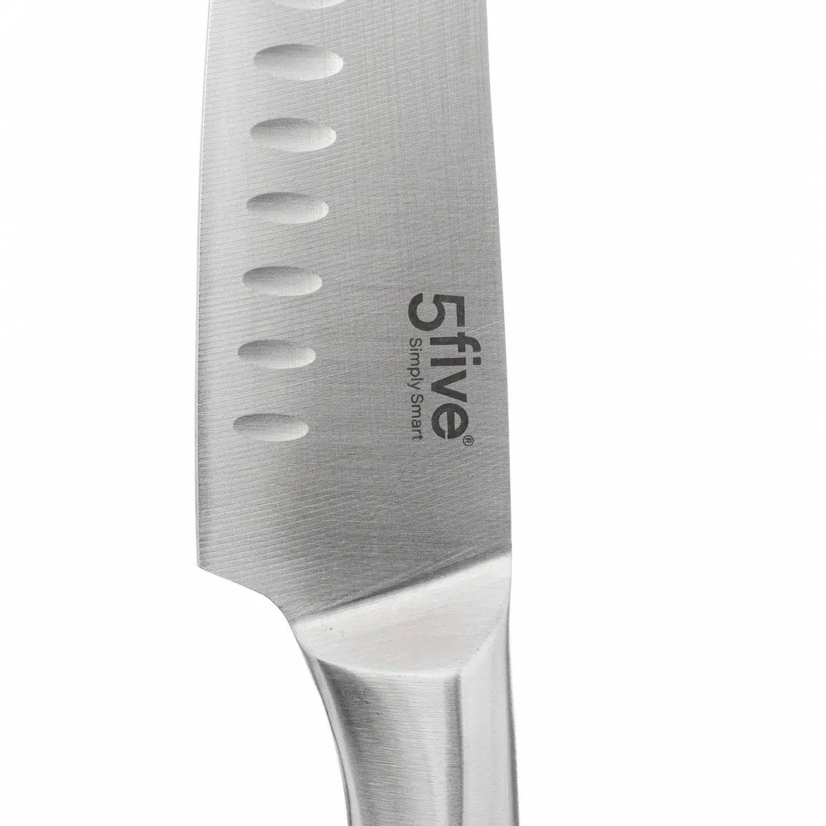 Couteau Santoku "Inox Forgé" 31cm Gris - Image 2