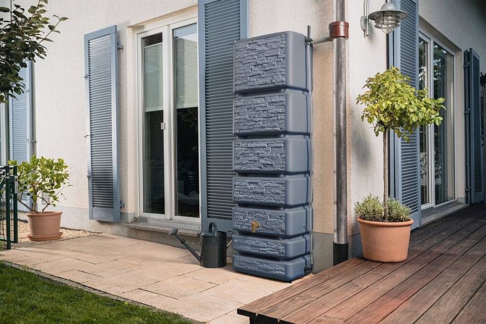 Garantia - Récupérateur d'eau GARANTIA rectangulaire gris, 330 l - Image 2