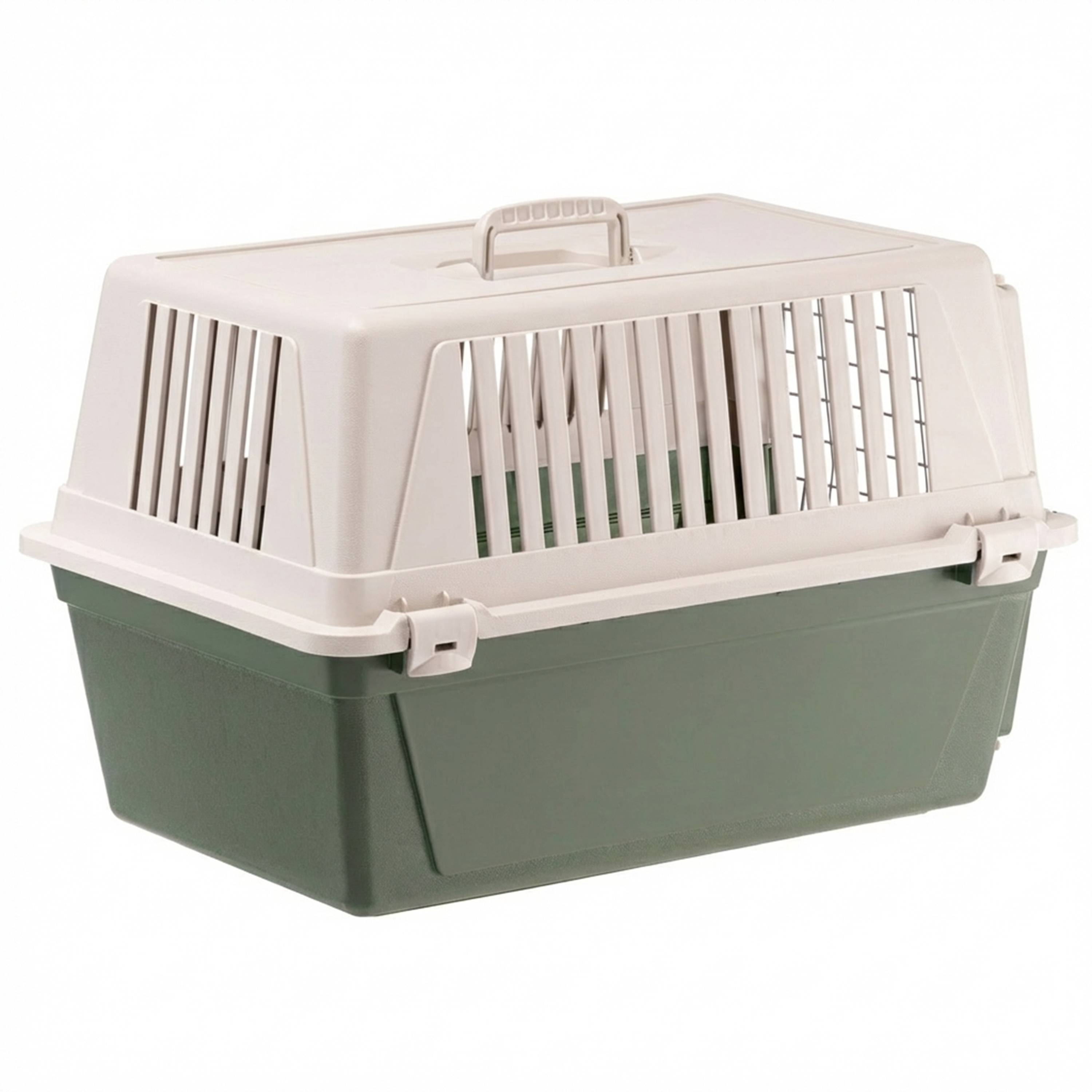 Ferplast - Ferplast Caisse de Transport Chat, Cage de Transport pour Chiens Petits Moyens et Chats jusqu'à 15 Kg, Porte en Fer Plastifié, Fentes d'aération, 40 x - Image 6