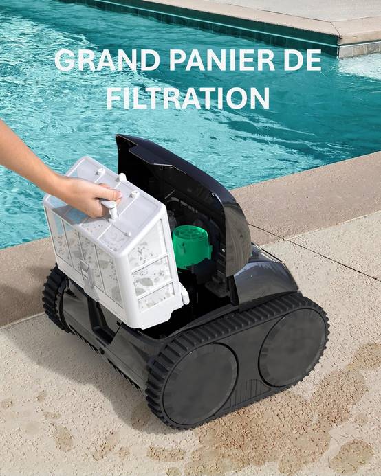 Robot Piscine Sans Fil Wybot C1 avec application pour un Nettoyage Complet et Autonome - Image 3