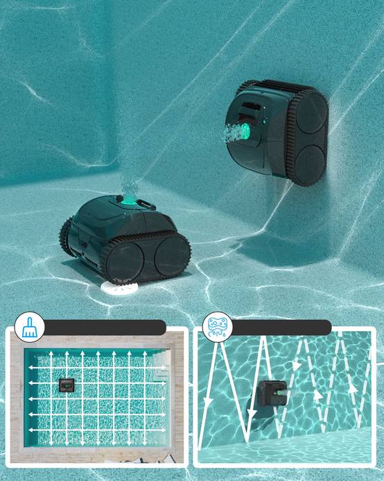 Robot Piscine Sans Fil Wybot C1 avec application pour un Nettoyage Complet et Autonome - Image 2