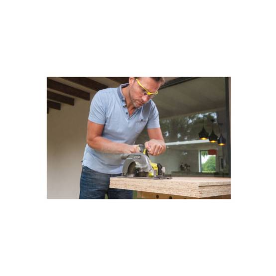 Ryobi - Pack RYOBI Scie circulaire Brushless 18V One+ 60mm R18CS7-0 - 1 batterie 4.0Ah - 1 chargeur rapide 2.0Ah RC18120-140 - Image 2