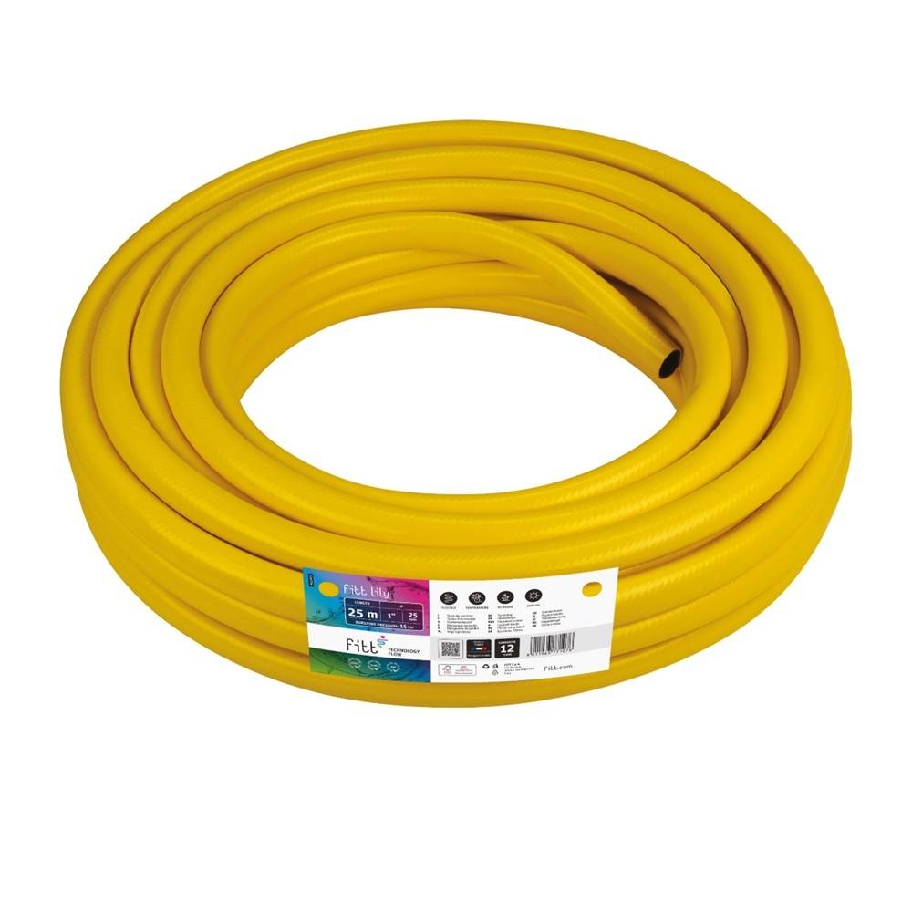 Divers - Tuyau d'arrosage tricoté antivrille jaune - souple et résistant - Image 1
