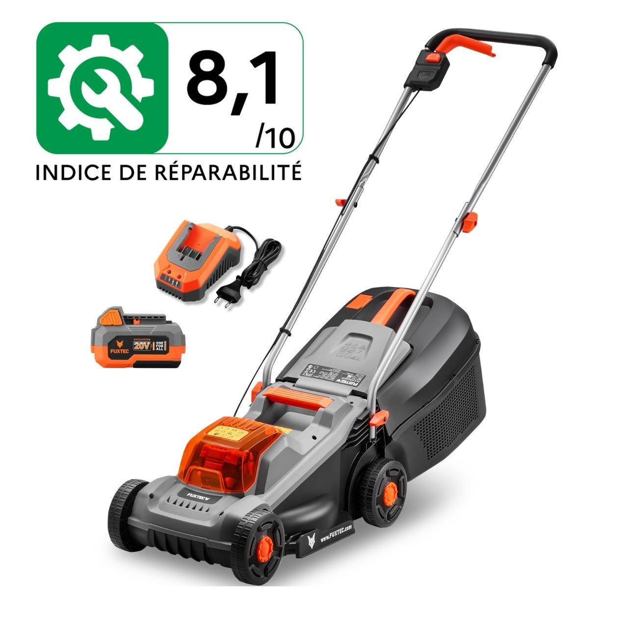 FUXTEC - FUXTEC Kit Entretien Jardin 20V avec Tondeuse à Batterie et Taille-Haies - Image 8