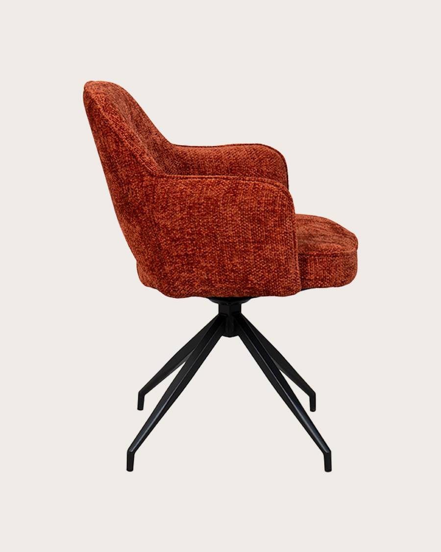 Elba - Lot de 2 chaises en tissu et pieds métal - UNIQKA - Image 3