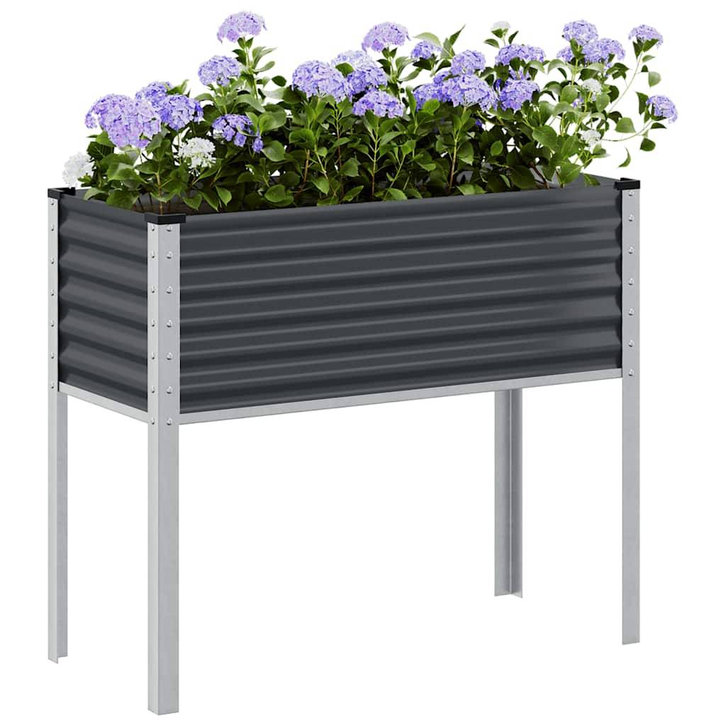 Vidaxl - Jardinière de jardin Anthracite 100x45x90 cm Acier vidaXL 4008972 - Image 1