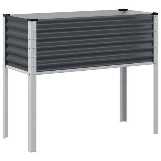 Vidaxl - Jardinière de jardin Anthracite 100x45x90 cm Acier vidaXL 4008972 - Image 2