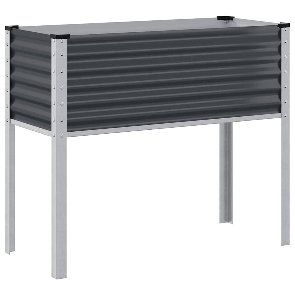 Vidaxl - Jardinière de jardin Anthracite 100x45x90 cm Acier vidaXL 4008972 - Image 2