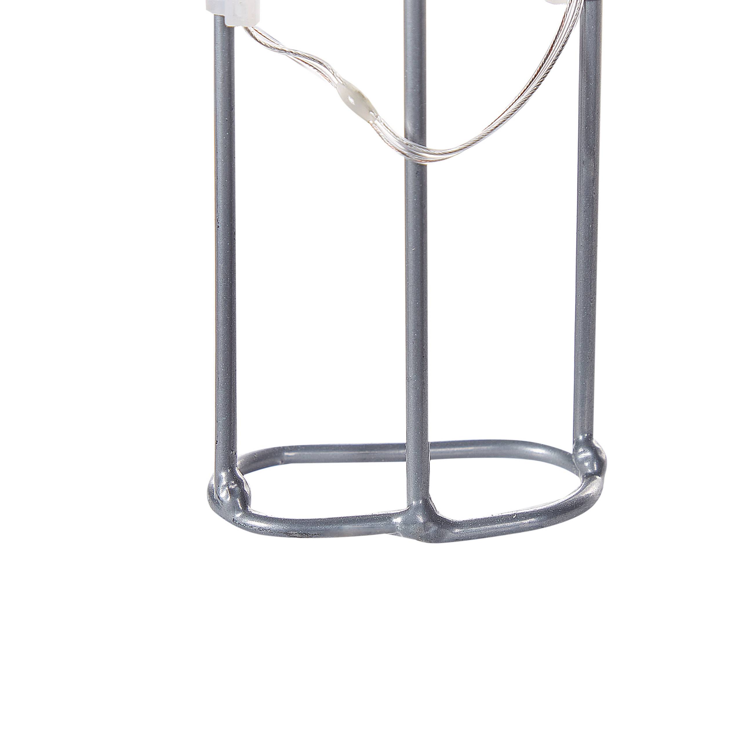 Beliani - Décoration de Jardin et d'Intérieur à LED en Forme de Cerf Argenté 117 cm Accessoire pour Fêtes Eclairage Ludique - Image 7