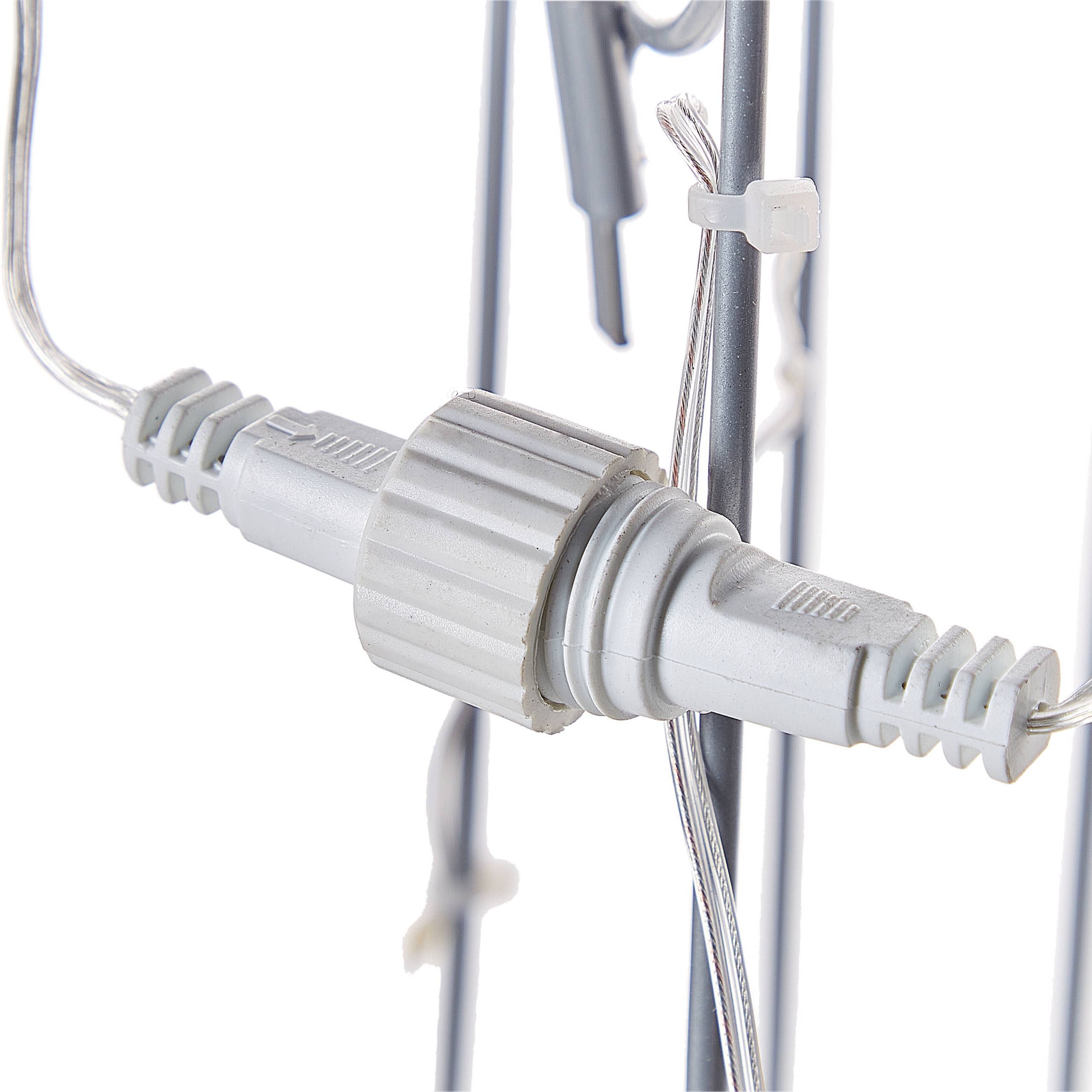Beliani - Décoration de Jardin et d'Intérieur à LED en Forme de Cerf Argenté 117 cm Accessoire pour Fêtes Eclairage Ludique - Image 6