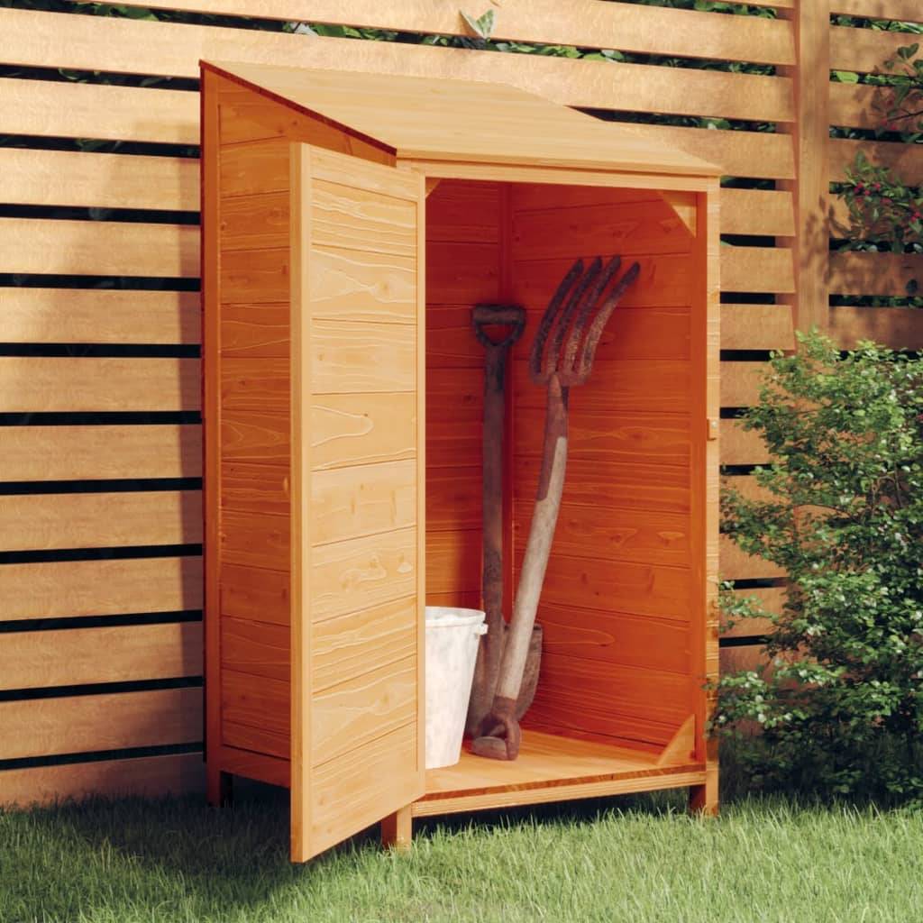 Vidaxl - Remise de jardin Marron 55x52x112 cm Bois de sapin solide vidaXL 152181 - Image 1