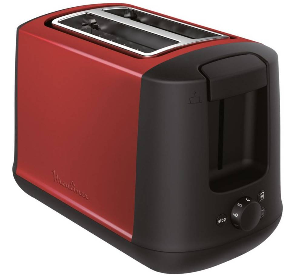 Moulinex - Grille-pains 2 fentes 850w rouge LT340D11 Moulinex - Image 1
