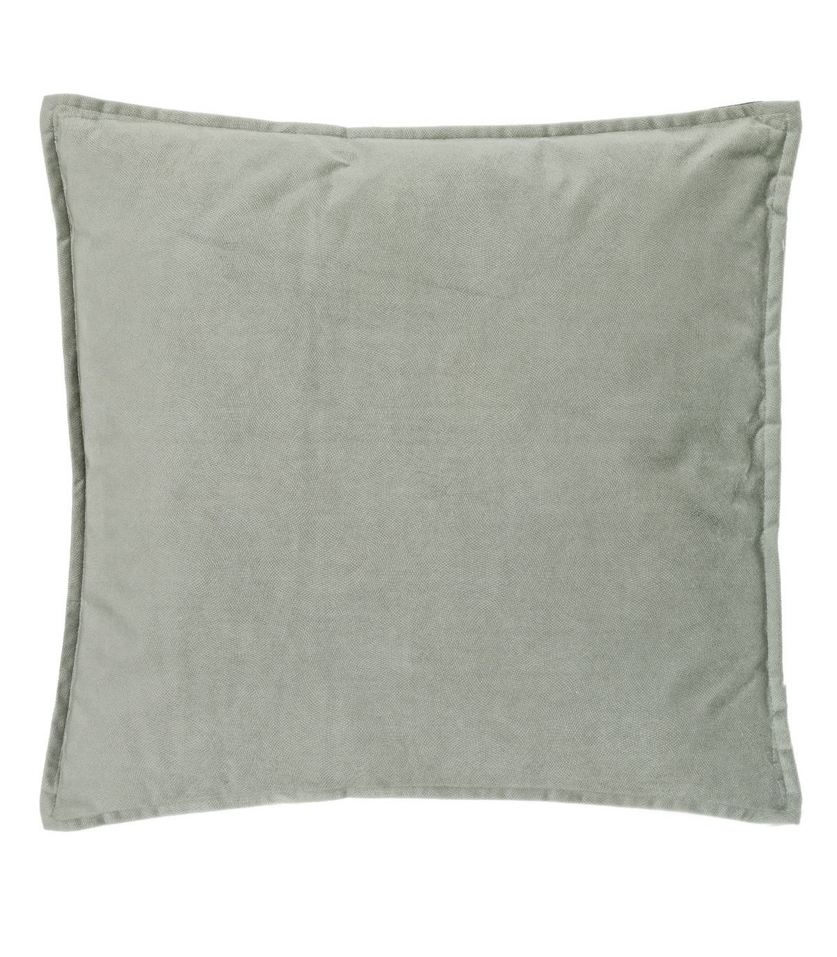 Coussin déhoussable Vert céladon 55 x 55 cm - Image 1