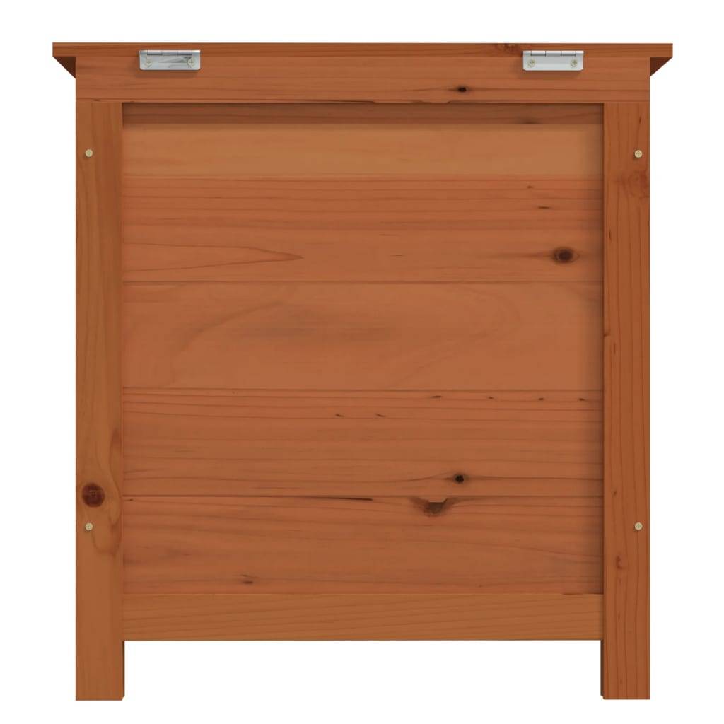 Boîte à coussins d'extérieur marron 50 x 50 x 56 cm sapin massif - Image 3