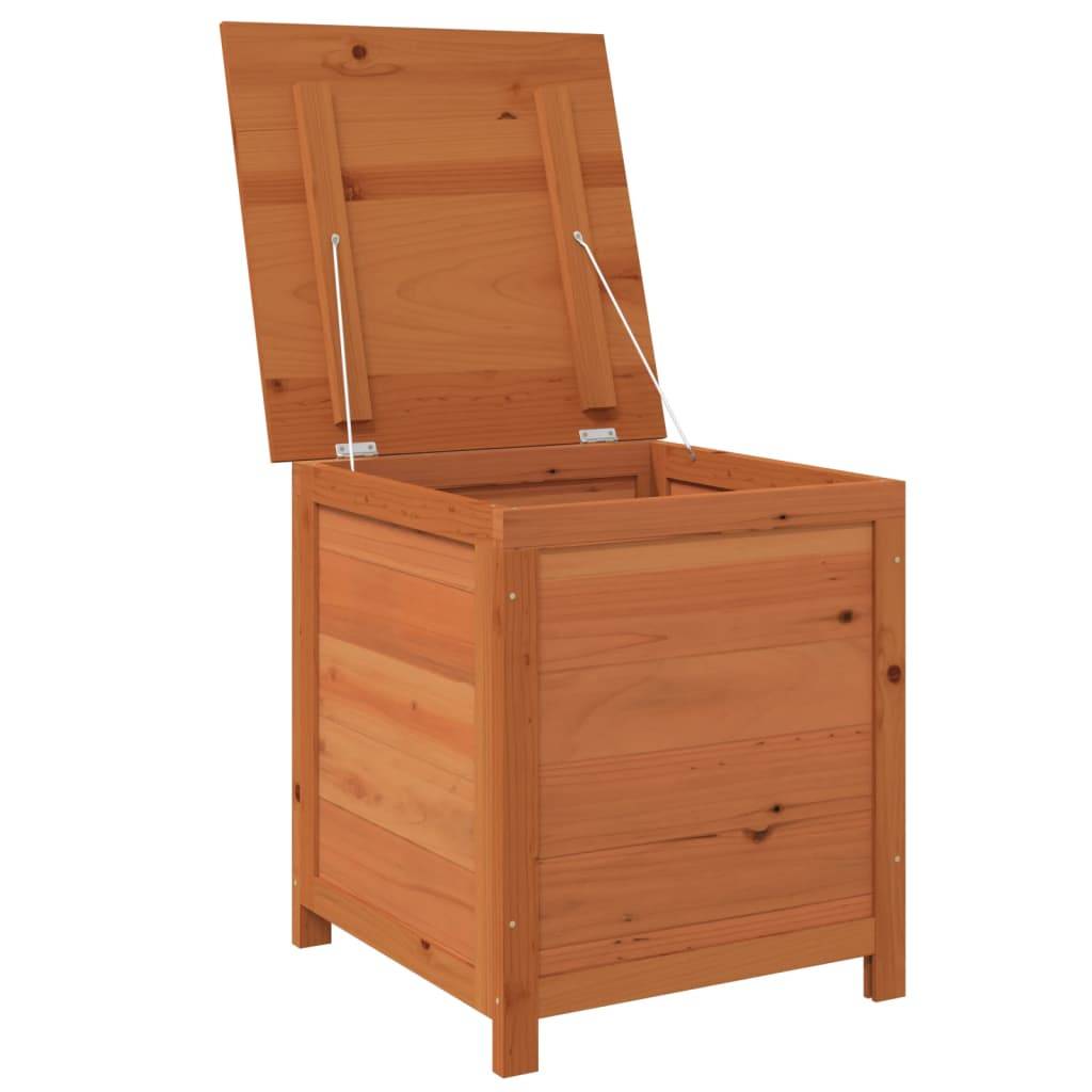 Boîte à coussins d'extérieur marron 50 x 50 x 56 cm sapin massif - Image 4