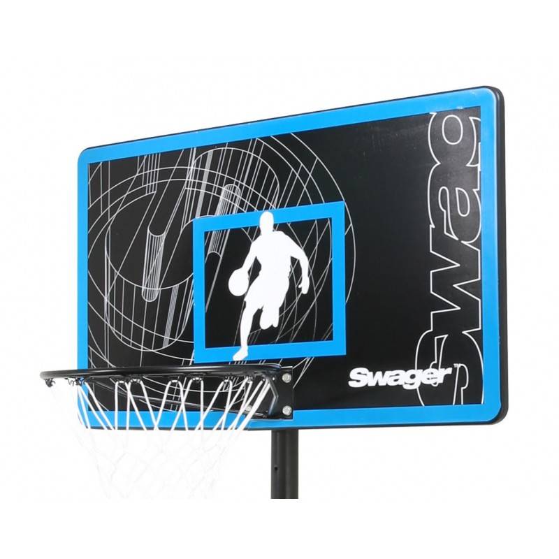 Panier de Basketball sur Pied Mobile " The Glider" Hauteur Réglable de 2,30m à 3,05m SWAGER - Image 3
