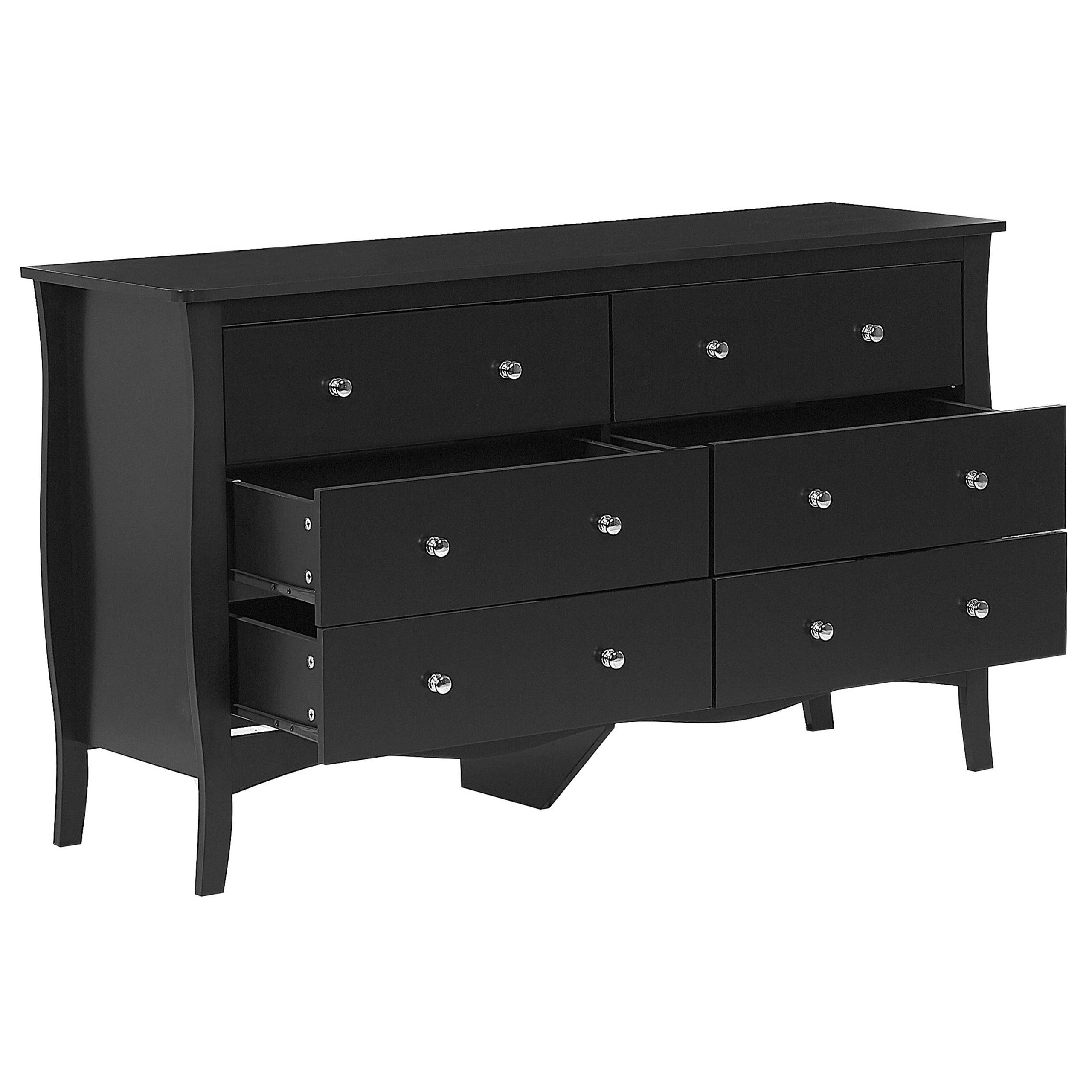 Beliani - Commode MDF Noir WINCHESTER - 130x40x75- Beliani - Image 4