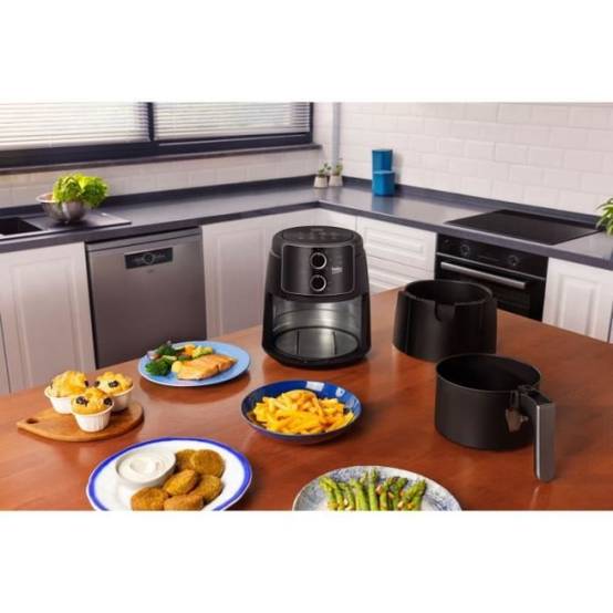 Beko - Friteuse Electrique multifonction sans huile - BEKO - FRL2242B - 1500 W - 3,9 L pour 0,8 kg de frites - Minuteur coupe circuit - Noir - Image 6