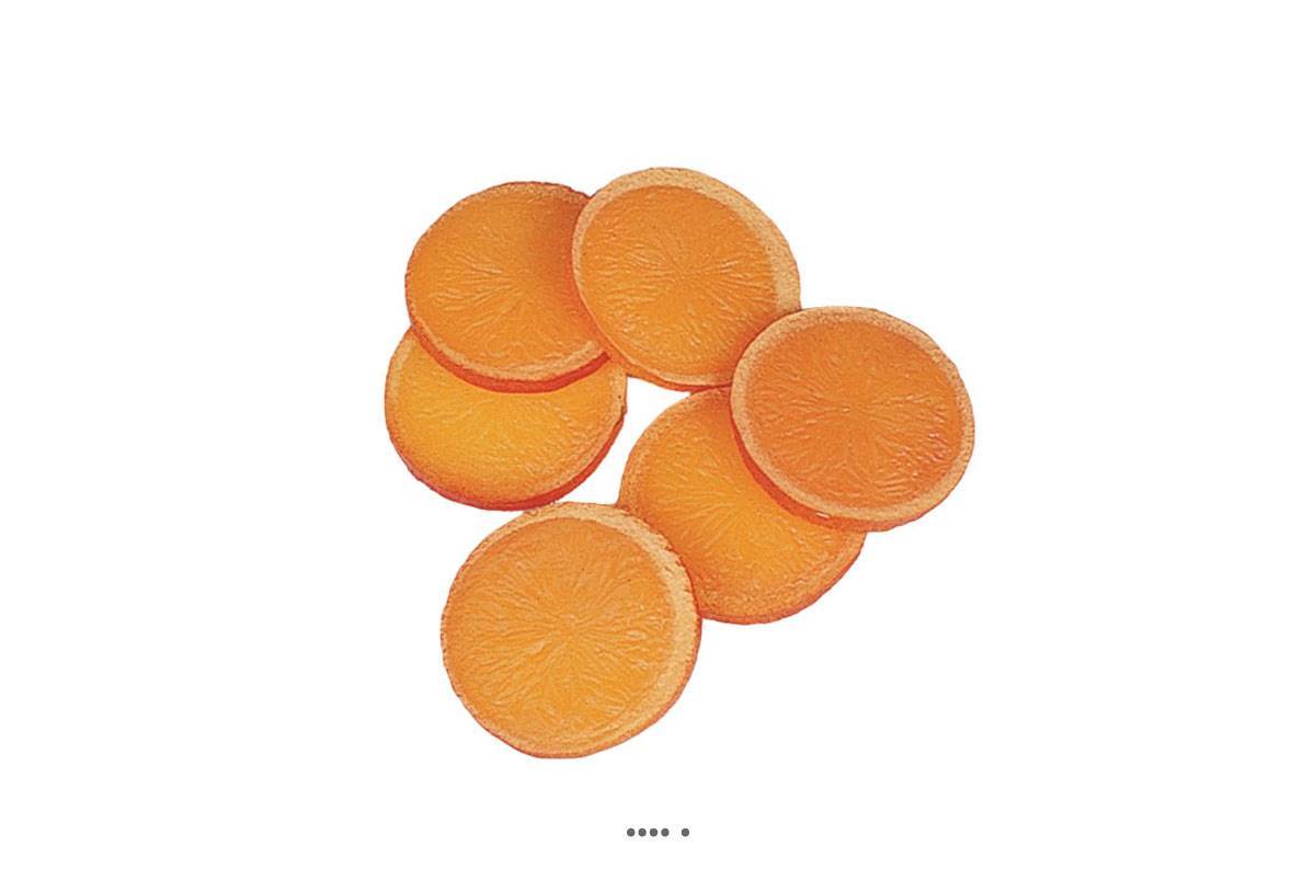 Artificielles - Tranches d Orange artificielle en lot de 6 en Plastique soufflé D 60 mm - Image 1