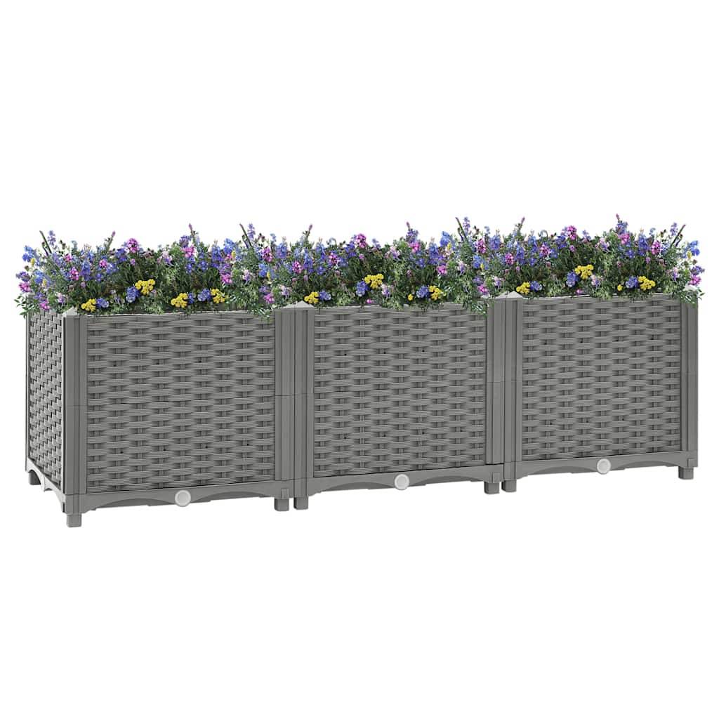 Prolenta Premium - Jardinière polypropylène gris 120 x 40 x 38 cm - Prolenta premium p341.2 - Image 6