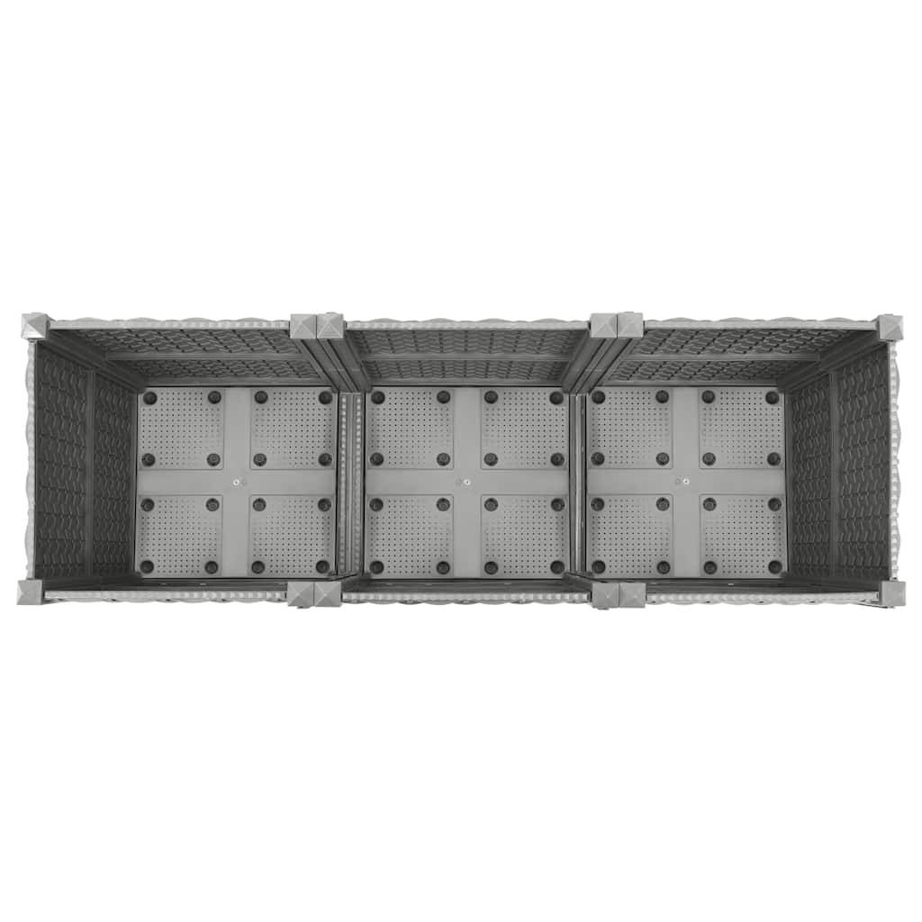 Prolenta Premium - Jardinière polypropylène gris 120 x 40 x 38 cm - Prolenta premium p341.2 - Image 4