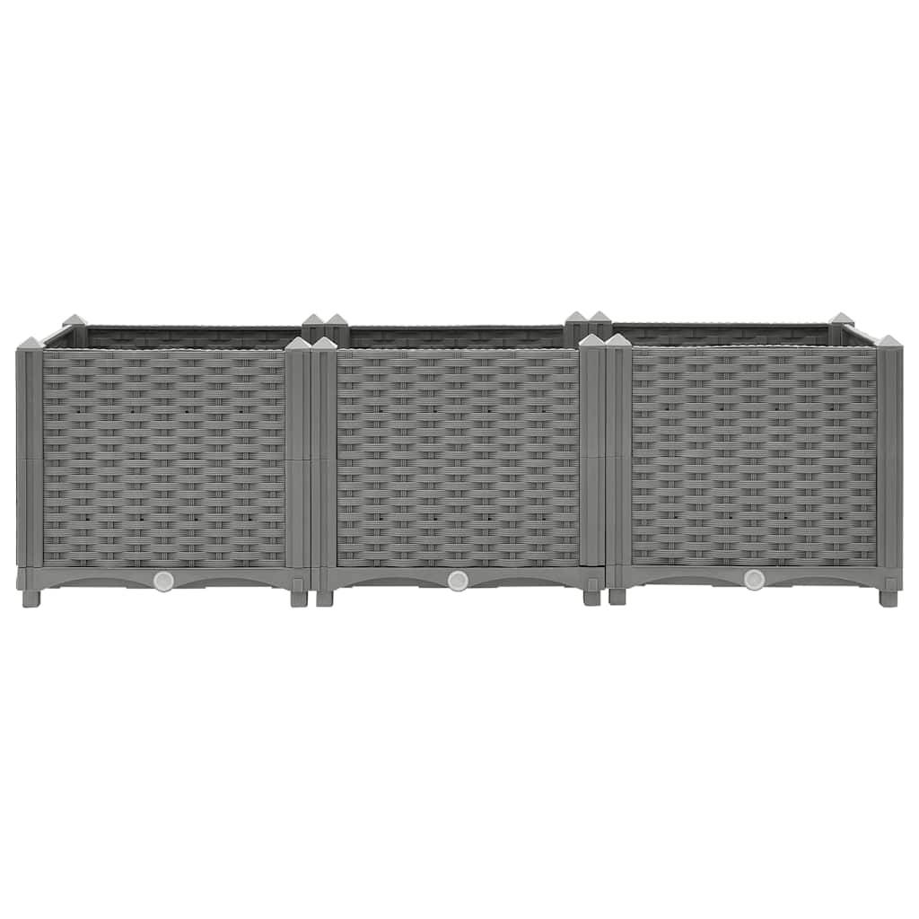 Prolenta Premium - Jardinière polypropylène gris 120 x 40 x 38 cm - Prolenta premium p341.2 - Image 1