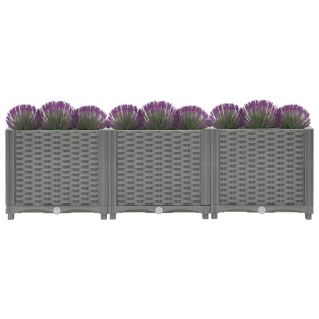 Prolenta Premium - Jardinière polypropylène gris 120 x 40 x 38 cm - Prolenta premium p341.2 - Image 7