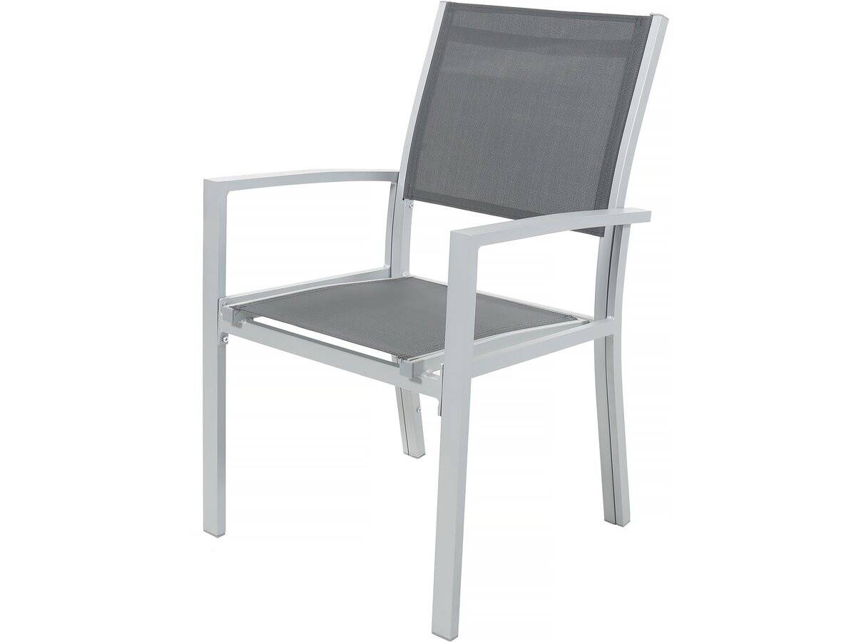 Table Extensible Et Chaises De Jardin En Aluminium "lagos" - 200/320 X 105 X 76 Cm - 12 Places - Gris Foncé -habitat Et Jardin - Image 4