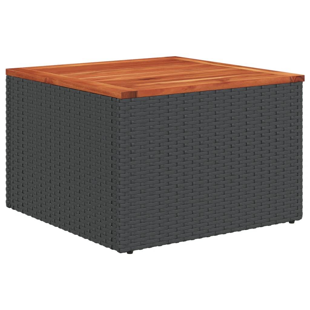 Vidaxl - Salon de jardin 7 pcs avec coussins noir résine tressée vidaXL 3224578 - Image 5