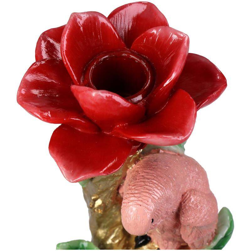 Bougeoir perroquet rose - décoration d'intérieur - Image 3