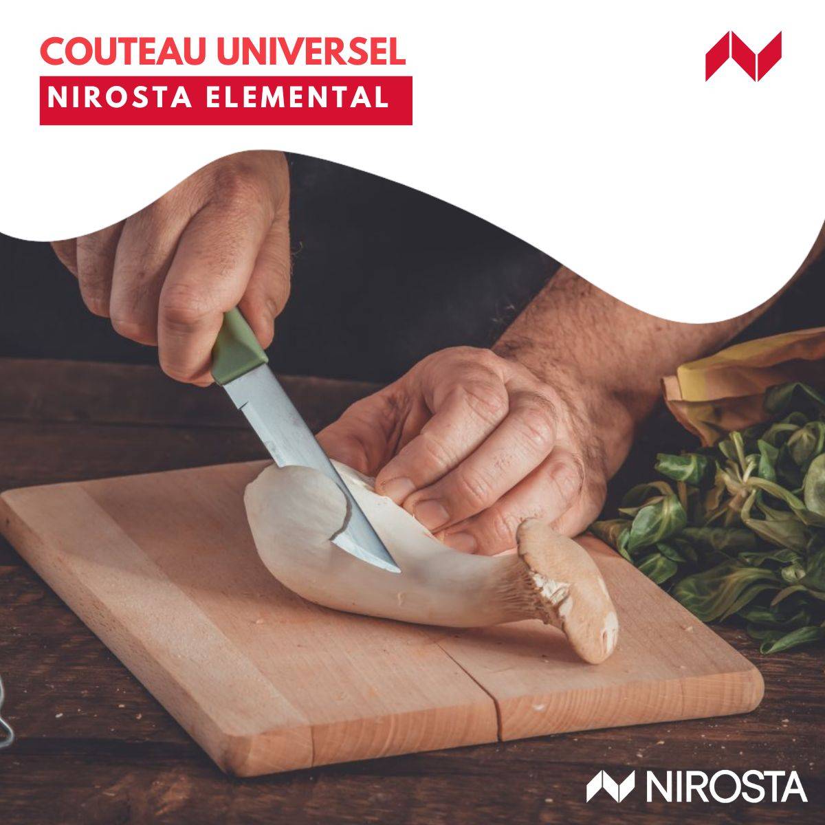 Couteau d’office universel 22,5 cm Nirosta Elemental - Image 2