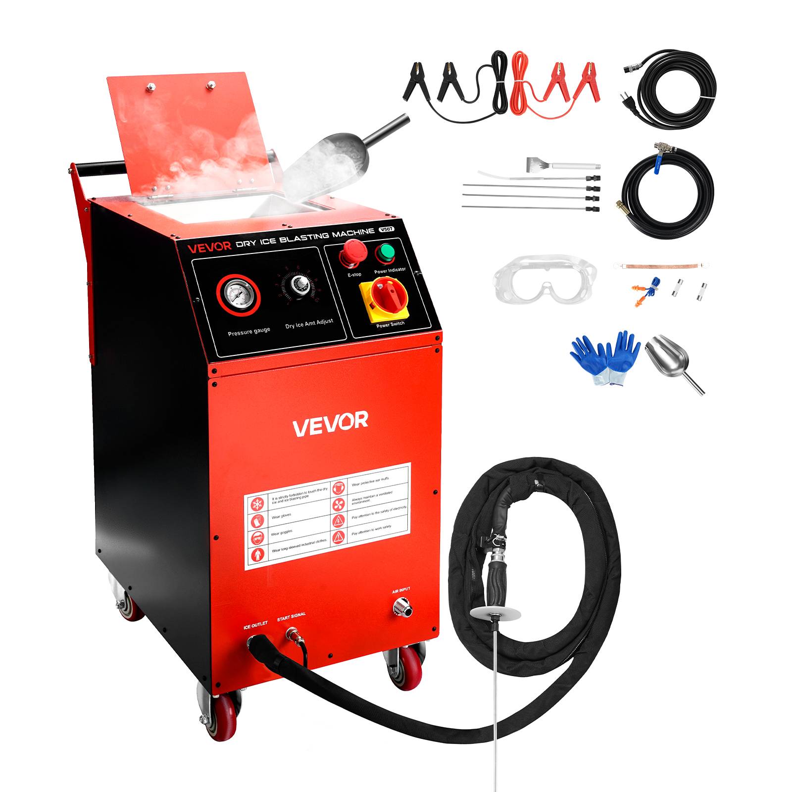 Vevor - VEVOR Machine glace sèche 7.5kg, nettoyage cryogénique 4 buses, pression réglable, auto/navire. - Image 1