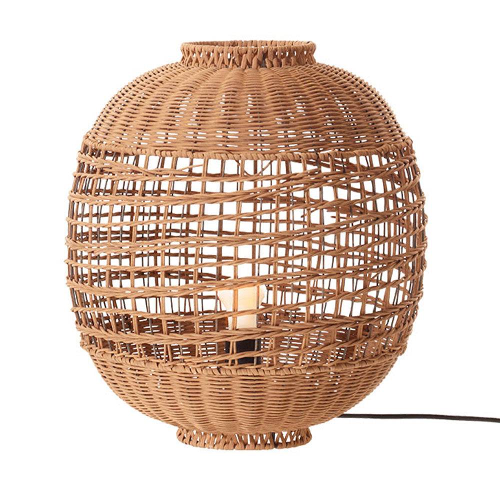 Lumisky - Lampe de table intérieur ESMA Beige Rotin H42CM - Image 1