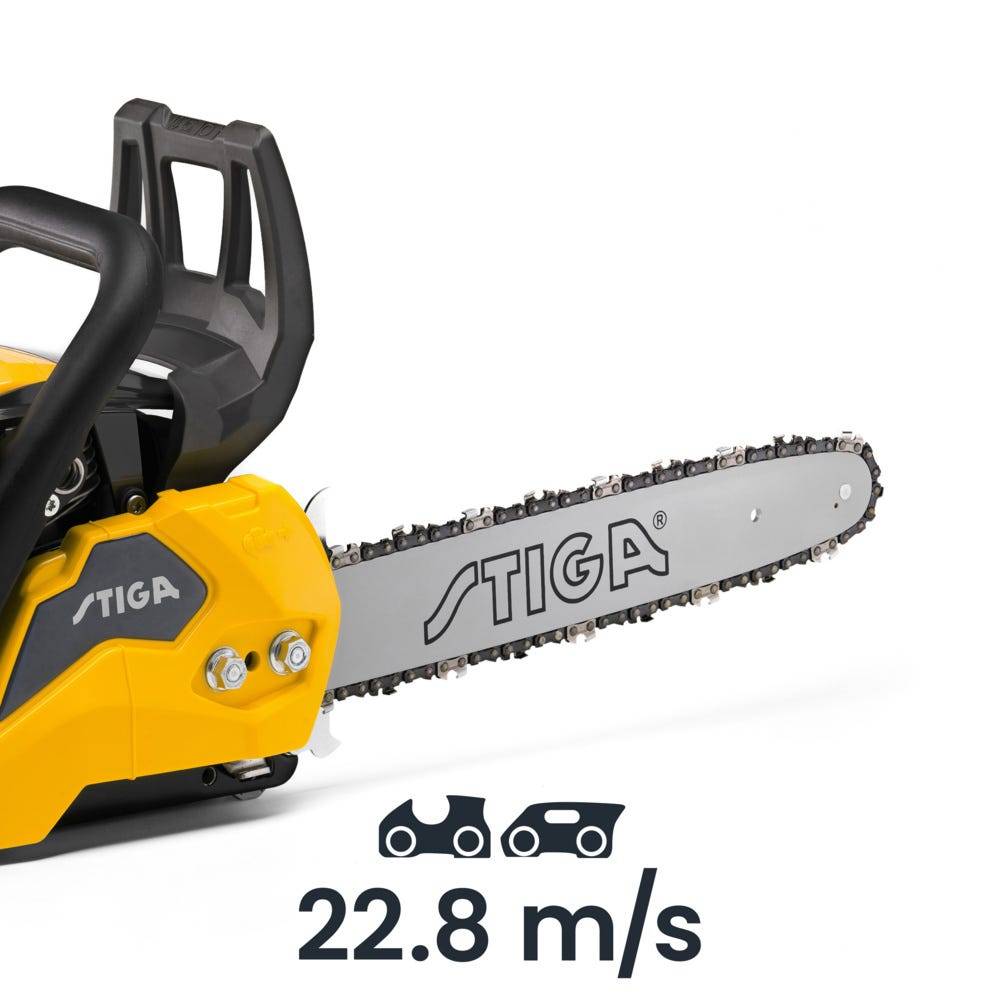 Stiga - Tronçonneuse CS 540 (14"), Moteur 1,6 kW 38,5 cc, guide 35 cm, carter magnésium, pompe à huile automatique - STIGA - Image 7