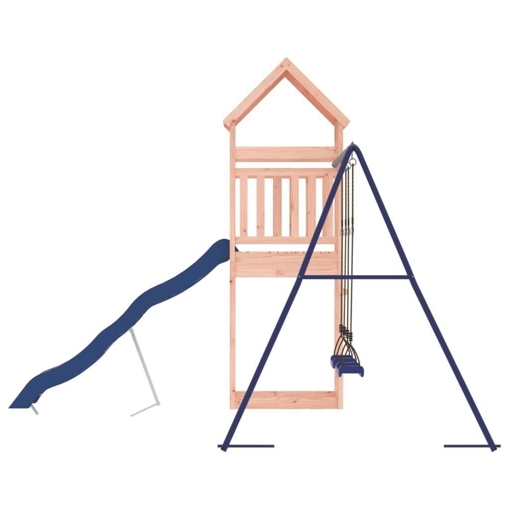 Helloshop26 - Aire de jeux d'extérieur balançoires toboggan portiques robuste jeux jardin 315 x 373 x 264 cm bois massif de douglas - Image 5