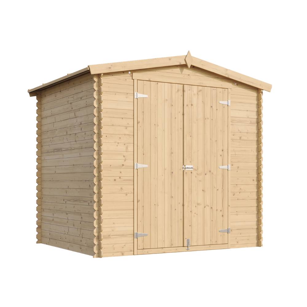 Timbela - Abri de jardin en bois sans plancher - 4.33 m² / 226x236xH218 cm - 19 mm d’épaisseur - Timbela M369C1 - Image 3
