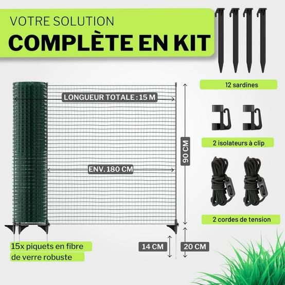 Horizont - Filet de délimitation FIX 25 m 90 cm HORIZONT - Image 3