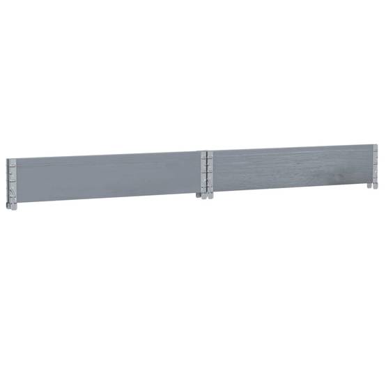 Jardinière bois de pin gris 100 x 100 x 21.5 cm - PANGIVO - Image 6