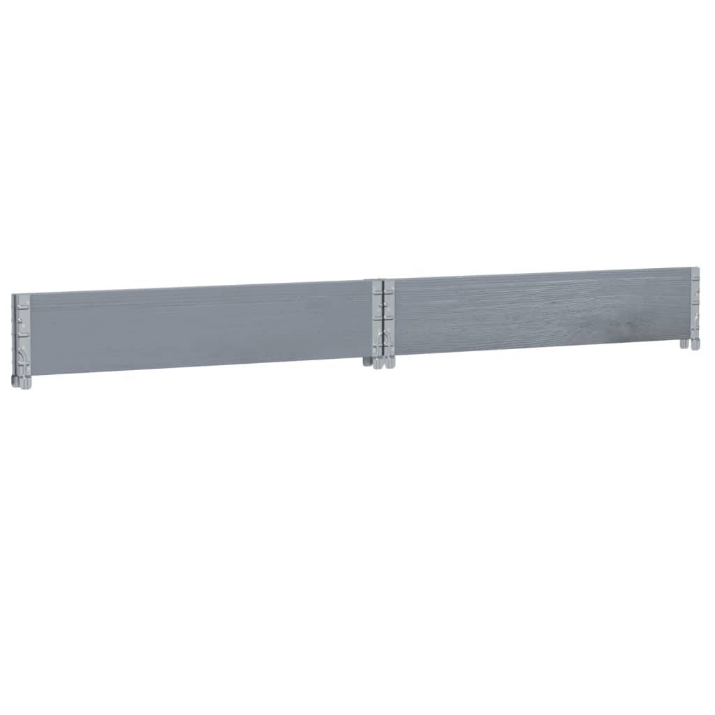 Jardinière bois de pin gris 100 x 100 x 21.5 cm - PANGIVO - Image 6