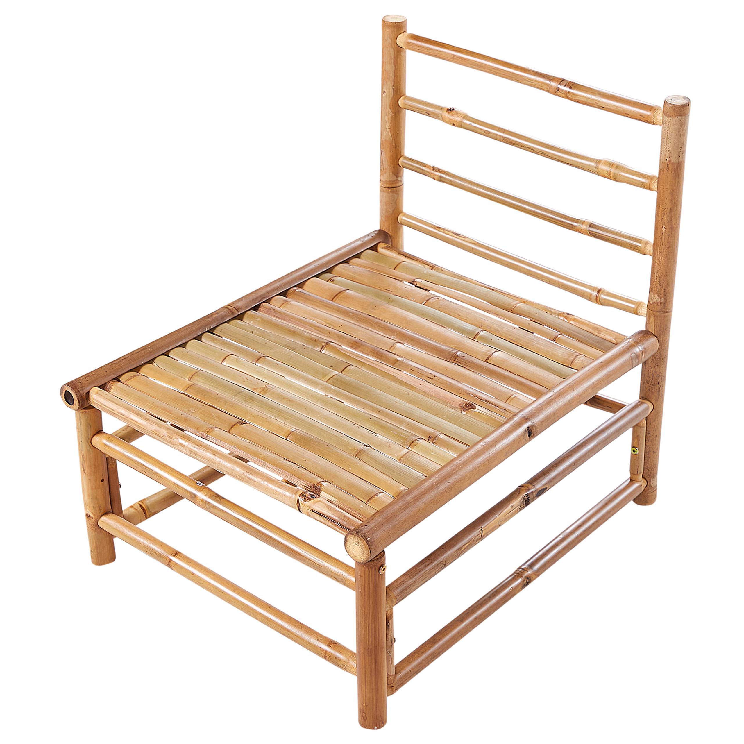 Beliani - Set de jardin, 4 Personnes Bambou Blanc cassé CERRETO - Beliani - Image 8