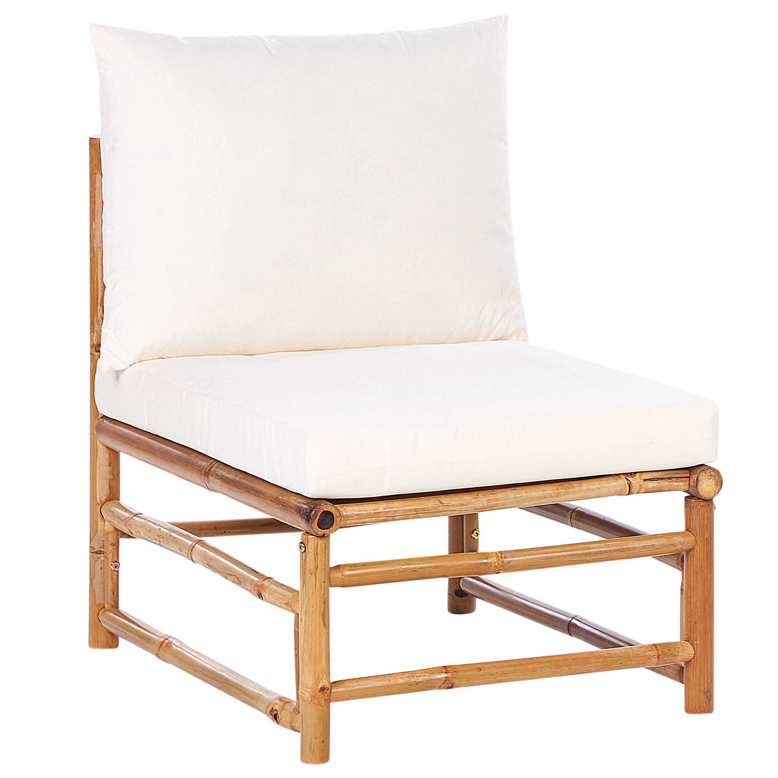 Beliani - Set de jardin, 4 Personnes Bambou Blanc cassé CERRETO - Beliani - Image 4