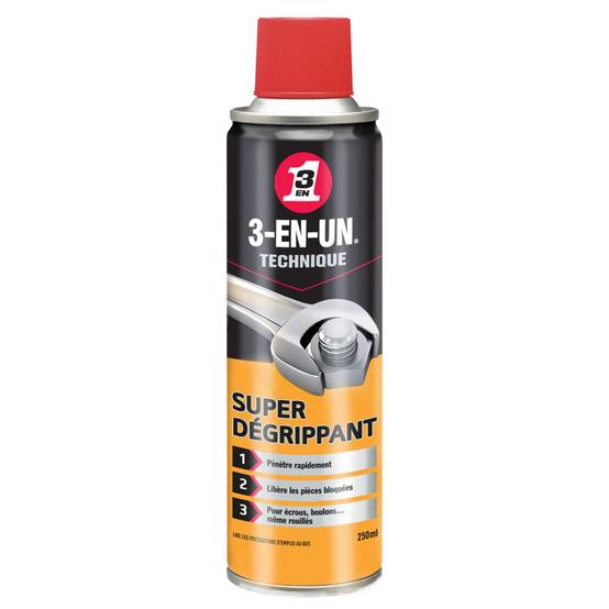 Bombe super dégrippant 3 en 1 aérosol 250ml - Image 2