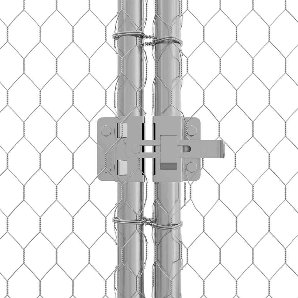 Grand Enclos Poules Acier Galvanisé Walk-in Spacieux Jardin 4x1,7m - ComfortXL Outdoor Living - Image 7