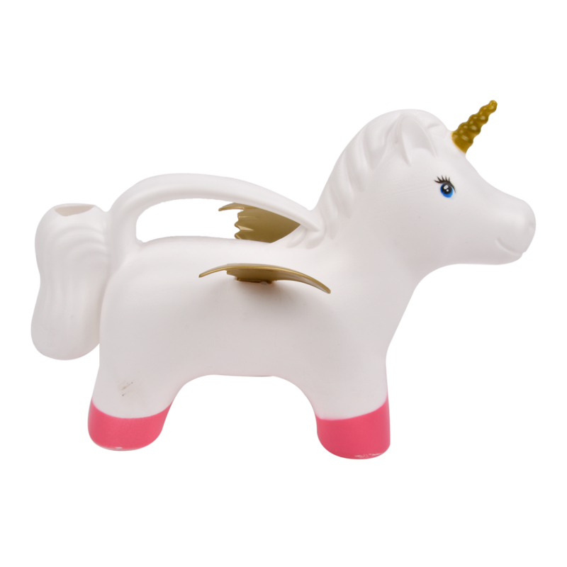 Arrosoir en forme de licorne - Blanc/Rose - L 33,3 x P 16,5 x H 23 cm - Image 3
