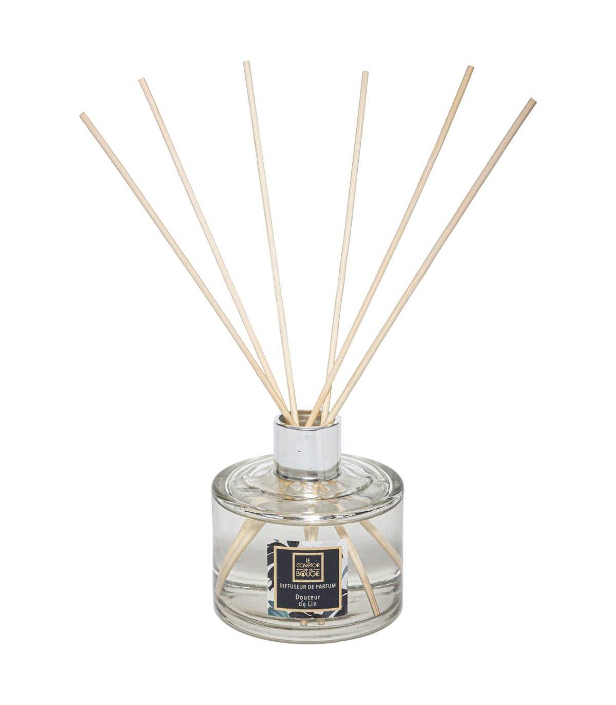 Diffuseur de parfum Douceur de lin 200 ml avec 6 Bâtonnets - Image 1